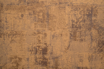 Cement background with a texture of gold wall - 305608712