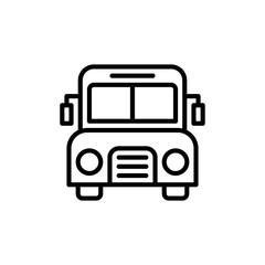 Bus Vector Line Icon