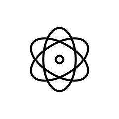 Atom Vector  Line Icon