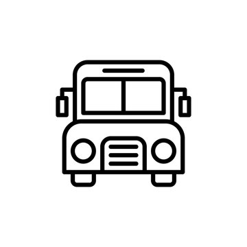 Bus Vector Line Icon