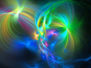 abstract multicolored fractal pattern