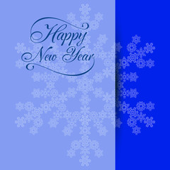 Winter background design. New Year theme, snowflakes, vector illustration, EPS10