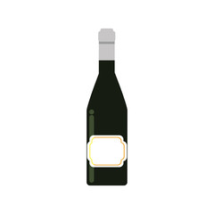wine bottle flat style icon
