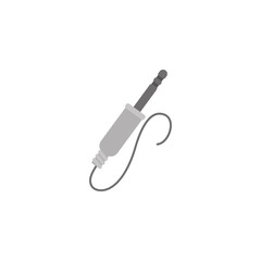 Obraz premium audio plug music flat style icon