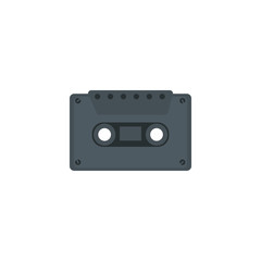cassette music flat style icon