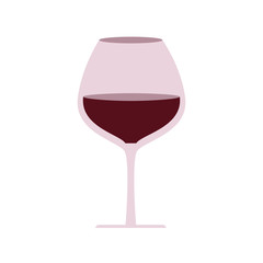 wine glass cup flat style icon