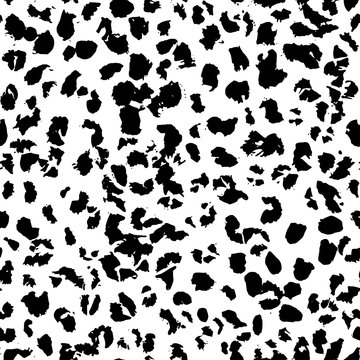 Black and white abstract hand drawn seamless pattern