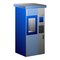 Atm machine icon. Cartoon of atm machine vector icon for web design isolated on white background