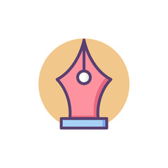 Ink Pen Vector Icon