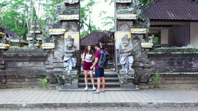 Thailand Old Structures Of Ancient Buddhist Built Along The Road Where Travellers Can Easily Visit  - Wide Shot