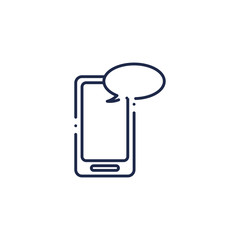 smartphone technology device line icon