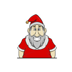 Santa claus isolated on white background