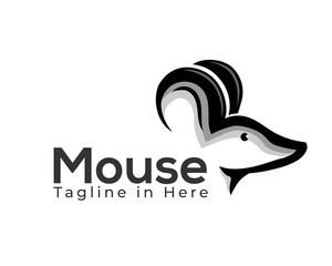 Head mouse art logo design inspiration