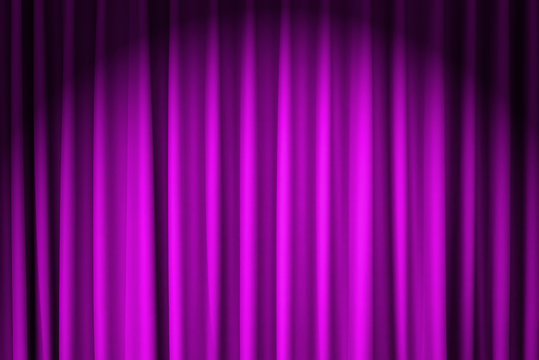 closed purple velvet curtain - use for background