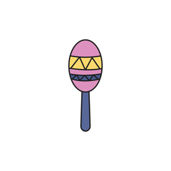 toy maraca fill style icon