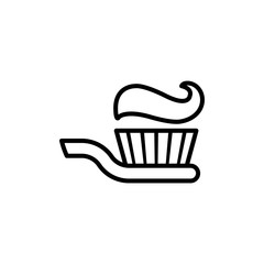 Oral Care Vector Line Icon