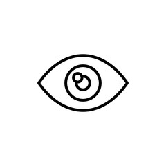 Eye Vector Line Icon