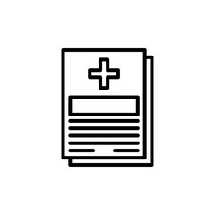 Fototapeta premium Prescription Vector Line Icon