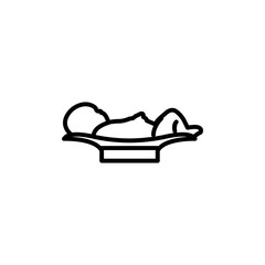 Baby Weight Vector Line Icon