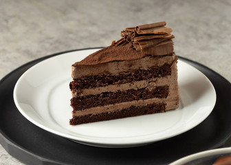 Chocolate Mousse Cake, Chocolate Cake with Cream Filling