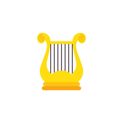 harp music flat style icon
