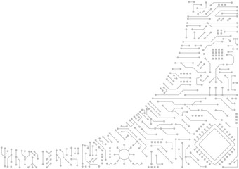 vector background abstract technology communication data Science