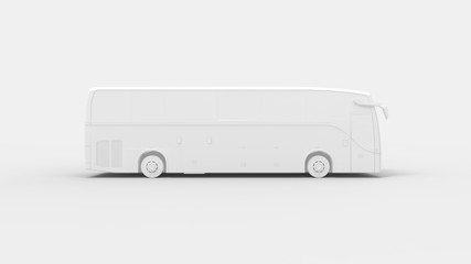 3d rendering of a passenger bus isolated in a grey studio background © Sepia100