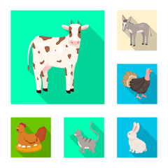 Vector illustration of breeding and kitchen icon. Collection of breeding and organic stock vector illustration.