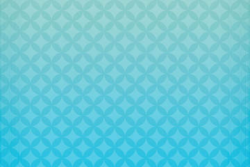 和柄 清々しい浅葱色 七宝