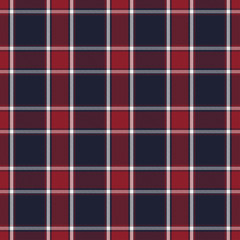 Tartan red and blue seamless pattern.