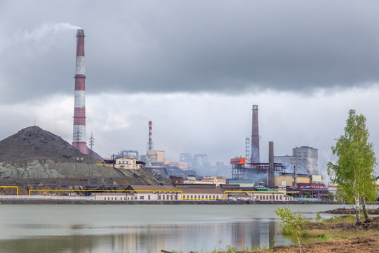 Copper smelter, Karabash city, Chelyabinsk region, Russia