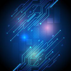 Vector modern technology of circuit board