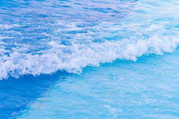 Blue wave on a beach