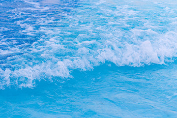 Blue wave on a beach