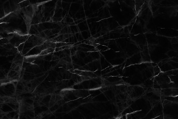 Fototapeta na wymiar Black marble texture for background or design art work.