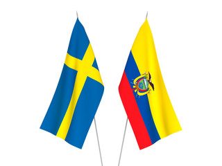 Sweden and Ecuador flags