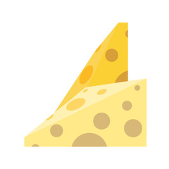 slices cheese flat style icon