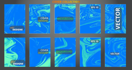 Set abstract marble modern designe.Splash acrylic colored bright liquid.Paints texture A4.For sale flyer,cover,presentation,print,business cards,calendars,invitations,sites,packaging.    