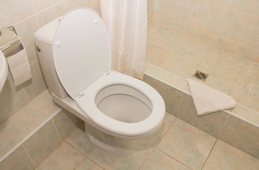 white ceramic toilet in the bathroom