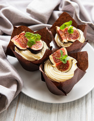 Cupkakes with figs