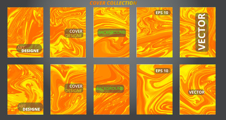 Set abstract marble modern designe.Splash acrylic colored bright liquid.Paints texture A4.For sale flyer,cover,presentation,print,business cards,calendars,invitations,sites,packaging.    