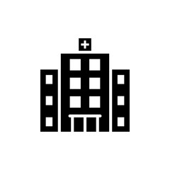 Hospital Vector Glyph Icon