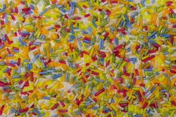 Colorful sweets as abstract background