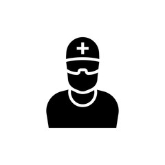 Surgeon Vector Glyph Icon