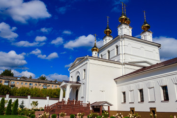 Fototapeta na wymiar Holy Dormition Monastery in Ivanovo, Russia