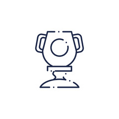 trophy cup award flat style icon