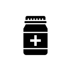 Medicine Jar Vector Glyph Icon