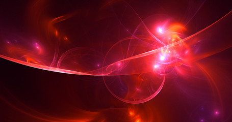 Fractal 3D rendering abstract light background