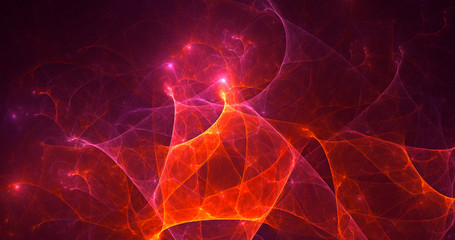 Fractal 3D rendering abstract light background