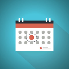 Events calendar icon. Logo element illustration. events calendar symbol design.